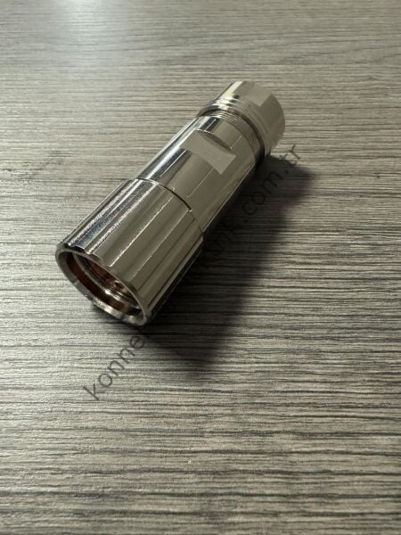 RENHOTEC M23 6 Pin Metal Kasa Uzun Gövde Kablo Tipi Dişi Endüstriyel Konnektör