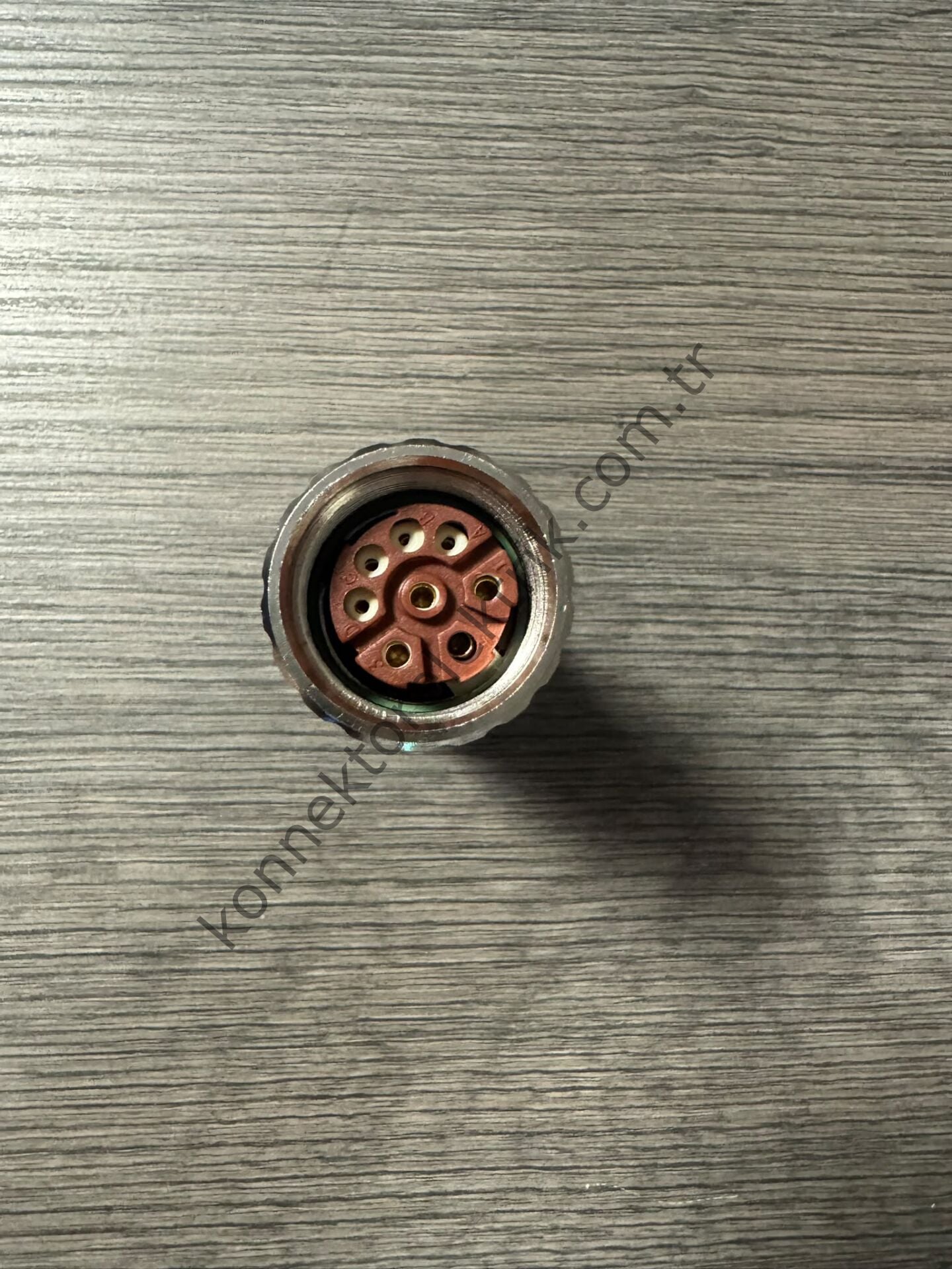 RENHOTEC M23 8 Pin Metal Kasa Uzun Gövde Kablo Tipi Dişi Endüstriyel Konnektör