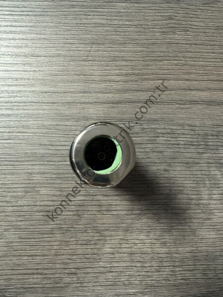 RENHOTEC M23 8 Pin Metal Kasa Uzun Gövde Kablo Tipi Dişi Endüstriyel Konnektör