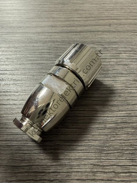 RENHOTEC M23 9 Pin (8+1) Metal Kasa Kablo Tipi Dişi Endüstriyel Konnektör