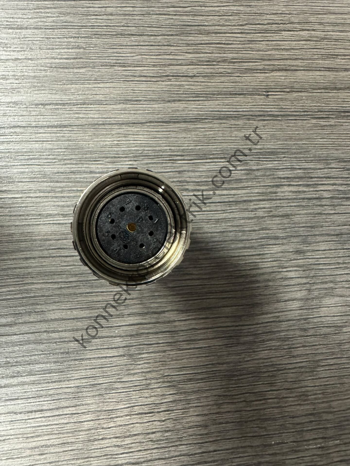 RENHOTEC M23 9 Pin (8+1) Metal Kasa Kablo Tipi Dişi Endüstriyel Konnektör