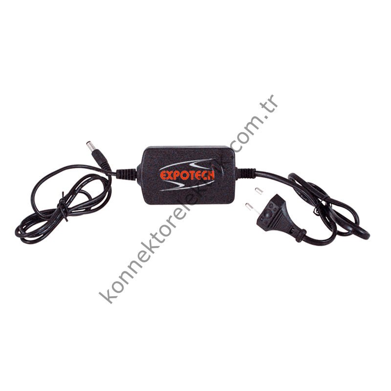 EXPOTECH AP1201 12 Volt 1 Amper Plastik Adaptör
