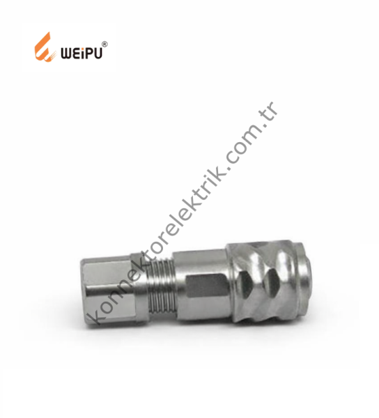 WEIPU SF610/S5 5 Pin IP67 Metal Kasa Kablo Tipi Dişi Su Geçirmez Konnektör