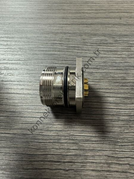 RENHOTEC M23 9 Pin (8+1) Metal Kasa Panel Tipi Erkek Endüstriyel Konnektör