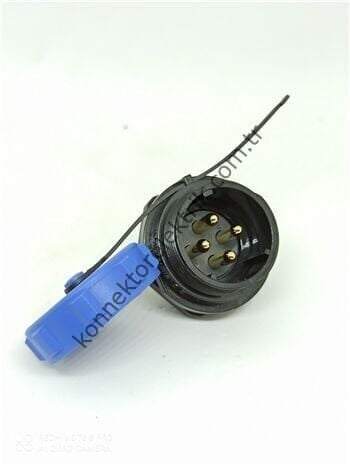 WEIPU SP2112/P4 4 Pin IP68 Plastik Kasa Panel Tipi Erkek Su Geçirmez Konnektör