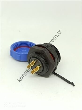 WEIPU SP2112/P4 4 Pin IP68 Plastik Kasa Panel Tipi Erkek Su Geçirmez Konnektör