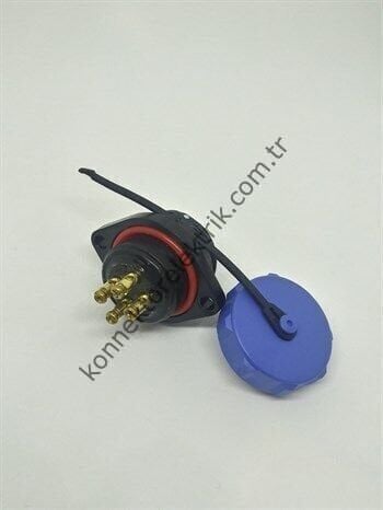 WEIPU SP2113/S4 4 Pin IP68 Plastik Kasa Panel Tipi Dişi Su Geçirmez Konnektör