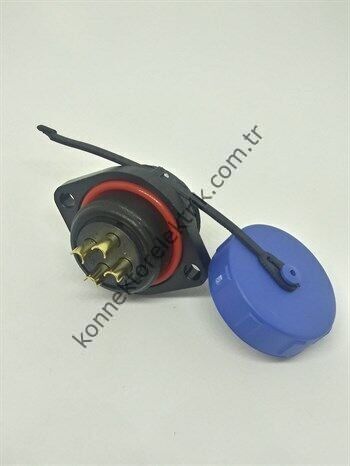 WEIPU SP2113/P4 4 Pin IP68 Plastik Kasa Panel Tipi Erkek Su Geçirmez Konnektör