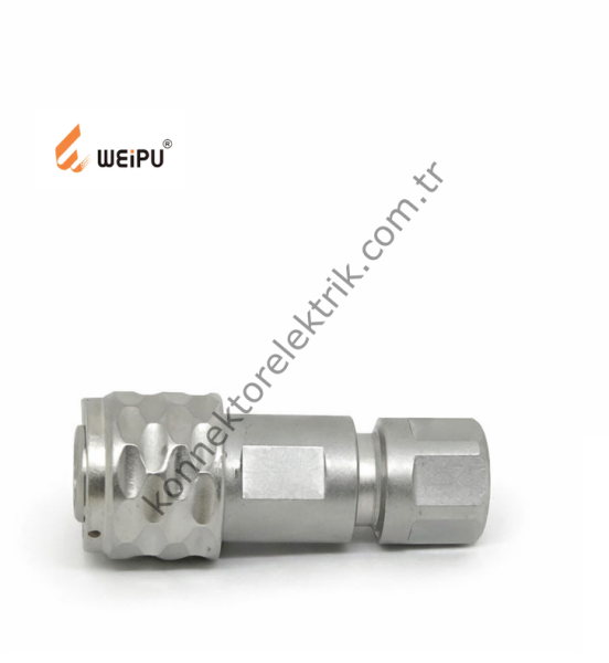 WEIPU SF810/S2 2 Pin IP67 Metal Kasa Kablo Tipi Dişi Su Geçirmez Konnektör