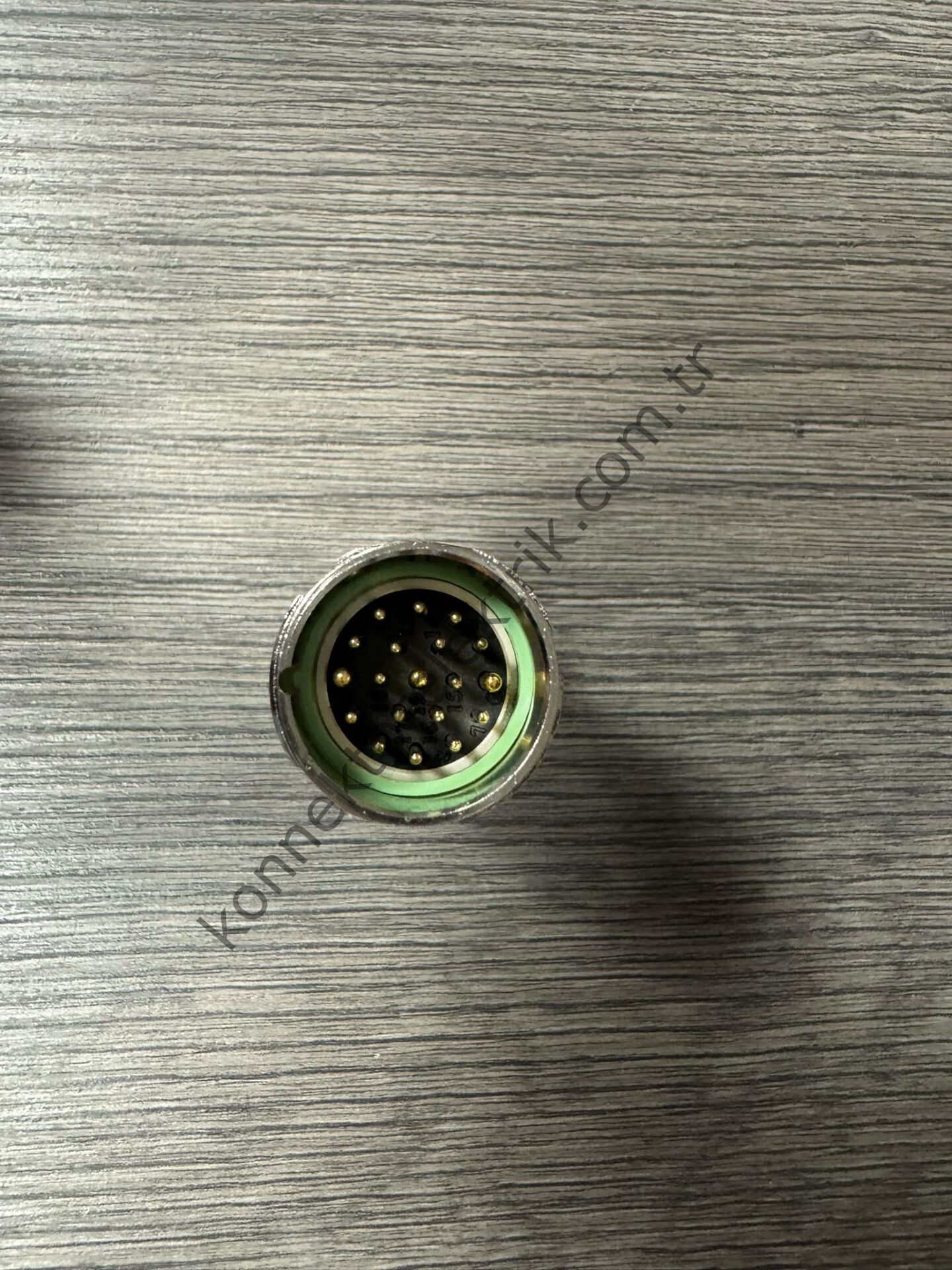 RENHOTEC M23 19 Pin (16+3) Metal Kasa Karşıt Kablo Tipi Erkek Endüstriyel Konnektör