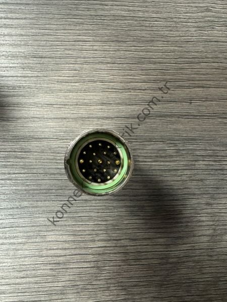 RENHOTEC M23 19 Pin (16+3) Metal Kasa Karşıt Kablo Tipi Erkek Endüstriyel Konnektör