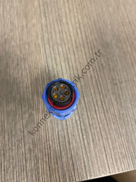 WEIPU SP2110/S5 5 Pin IP68 Plastik Kasa Kablo Tipi Dişi Su Geçirmez Konnektör