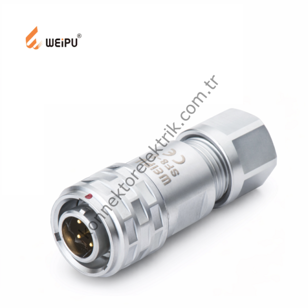 WEIPU SF810/P3 3 Pin IP67 Metal Kasa Kablo Tipi Erkek Su Geçirmez Konnektör