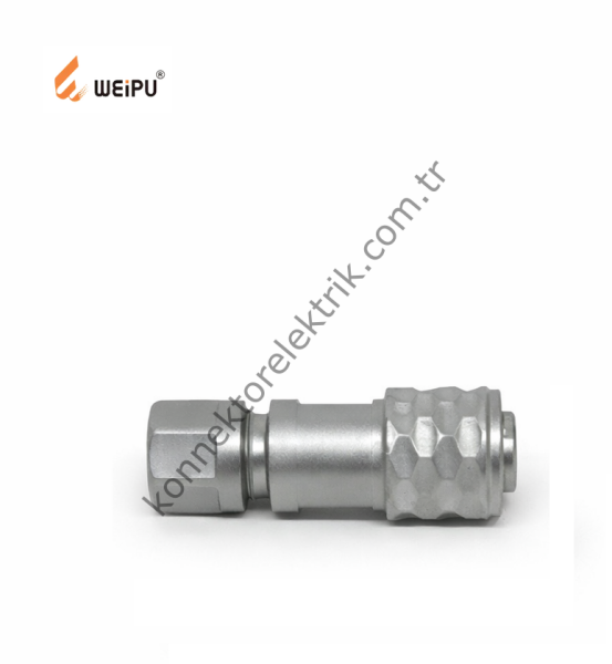 WEIPU SF810/P3 3 Pin IP67 Metal Kasa Kablo Tipi Erkek Su Geçirmez Konnektör
