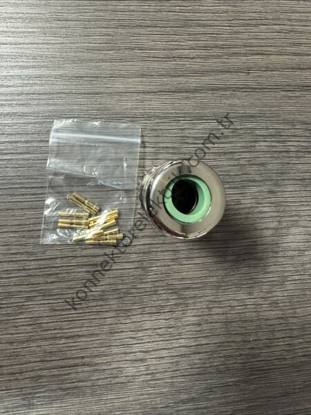 RENHOTEC M23 12 Pin Metal Kasa Kablo Tipi Dişi Endüstriyel Konnektör