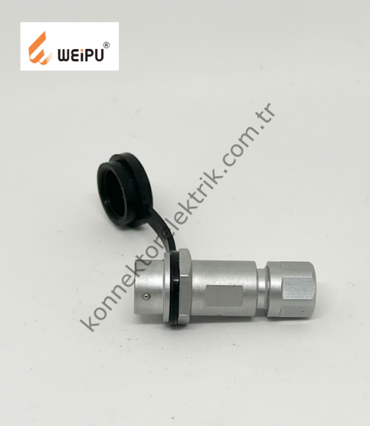 WEIPU SF811/P3 3 Pin IP67 Metal Kasa Kablo Tipi Erkek Su Geçirmez Konnektör