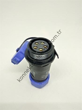 WEIPU SP2111/S5 5 Pin IP68 Plastik Kasa Karşıt Kablo Tipi Dişi Su Geçirmez Konnektör