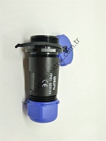 WEIPU SP2111/S5 5 Pin IP68 Plastik Kasa Karşıt Kablo Tipi Dişi Su Geçirmez Konnektör