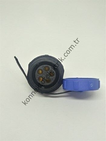 WEIPU SP2112/S5 5 Pin IP68 Plastik Kasa Panel Tipi Dişi Su Geçirmez Konnektör