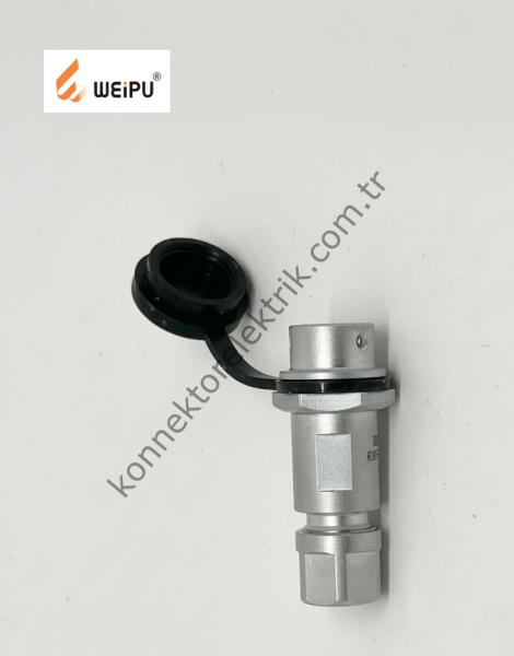 WEIPU SF811/P5 5 Pin IP67 Metal Kasa Kablo Tipi Erkek Su Geçirmez Konnektör