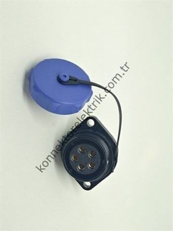 WEIPU SP2113/S5 5 Pin IP68 Plastik Kasa Panel Tipi Dişi Su Geçirmez Konnektör