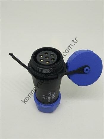 WEIPU SP2111/S7 7 Pin IP68 Plastik Kasa Karşıt Kablo Tipi Dişi Su Geçirmez Konnektör