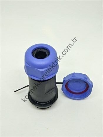 WEIPU SP2111/P7 7 Pin IP68 Plastik Kasa Karşıt Kablo Tipi Erkek Su Geçirmez Konnektör