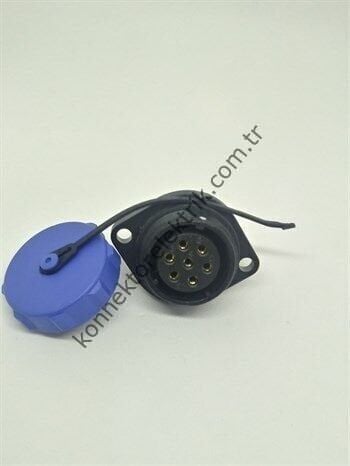 WEIPU SP2113/S7 7 Pin IP68 Plastik Kasa Panel Tipi Dişi Su Geçirmez Konnektör