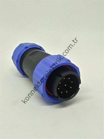 WEIPU SP2110/P9 9 Pin IP68 Plastik Kasa Kablo Tipi Erkek Su Geçirmez Konnektör