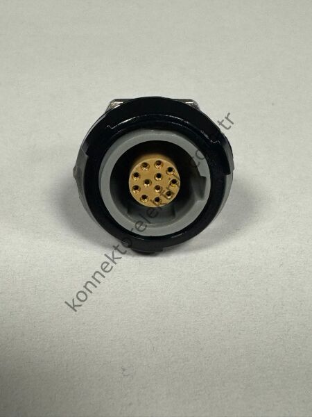 LEMO PKG.M1.2GL.LG 12 Pin Plastik Kasa Panel Tipi Dişi Medikal Konnektör