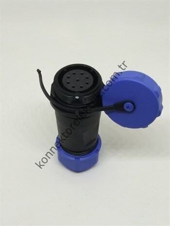 WEIPU SP2111/S9 9 Pin IP68 Plastik Kasa Karşıt Kablo Tipi Dişi Su Geçirmez Konnektör