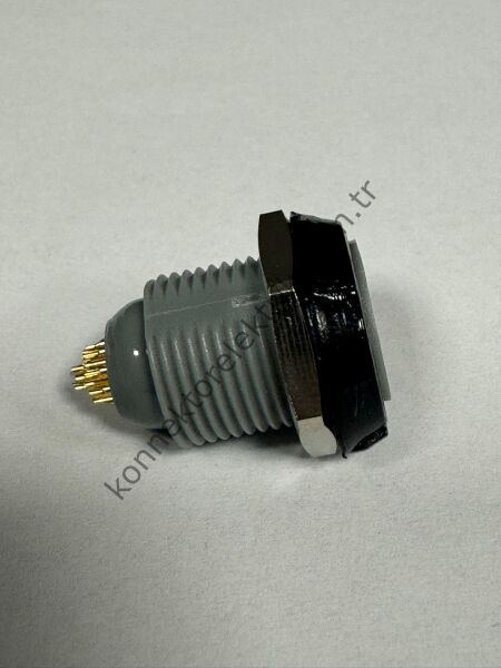 LEMO PKB.M1.2GL.LG 12 Pin Plastik Kasa Panel Tipi Dişi Medikal Konnektör
