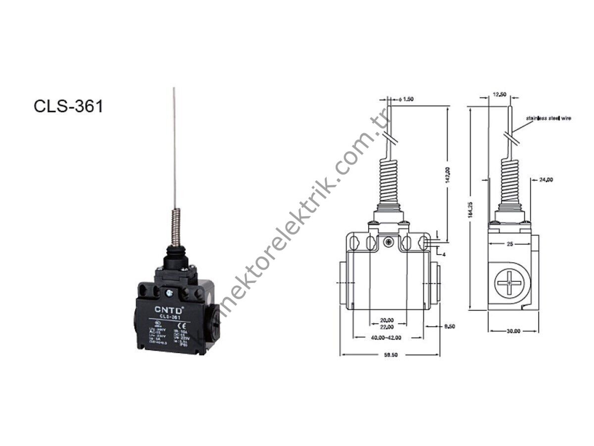 CNTD CLS-361 Serisi Plastik Gövde Limit Switch