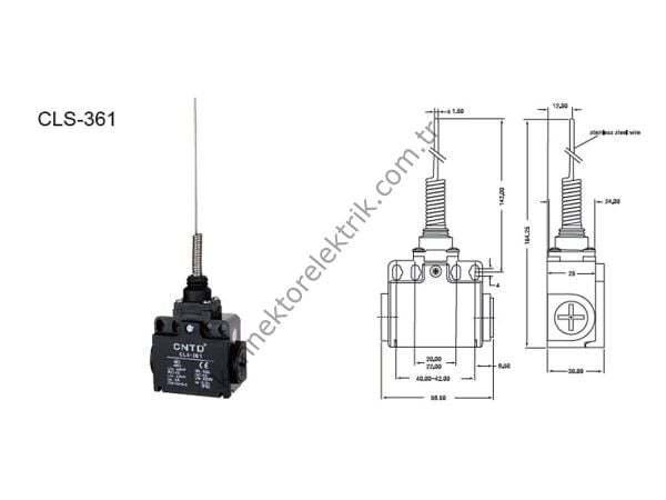 CNTD CLS-361 Serisi Plastik Gövde Limit Switch