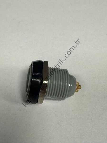 LEMO PKC.M1.2GL.LG 12 Pin Plastik Kasa Panel Tipi Dişi Medikal Konnektör