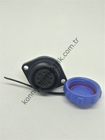 WEIPU SP2113/S9 9 Pin IP68 Plastik Kasa Panel Tipi Dişi Su Geçirmez Konnektör