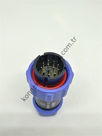 WEIPU SP2110/P12 12 Pin IP68 Plastik Kasa Kablo Tipi Erkek Su Geçirmez Konnektör