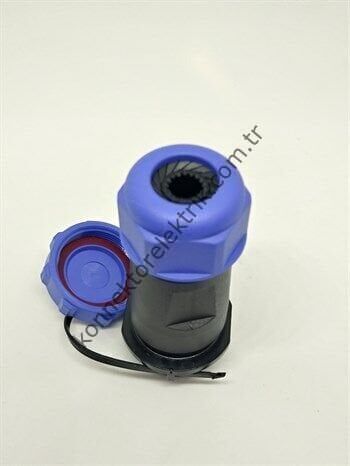 WEIPU SP2111/S12 12 Pin IP68 Plastik Kasa Karşıt Kablo Tipi Dişi Su Geçirmez Konnektör