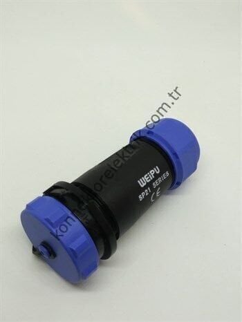 WEIPU SP2111/S12 12 Pin IP68 Plastik Kasa Karşıt Kablo Tipi Dişi Su Geçirmez Konnektör