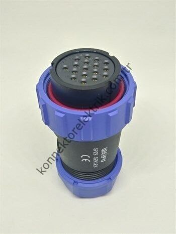 WEIPU SP2910/S17 17 Pin IP68 Plastik Kasa Kablo Tipi Dişi Su Geçirmez Konnektör