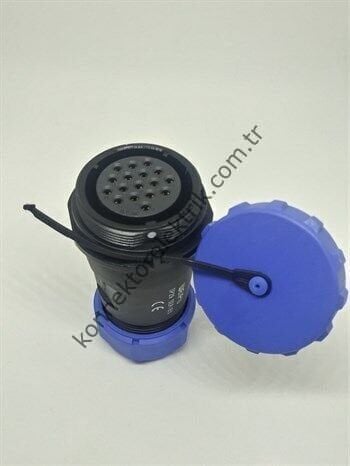 WEIPU SP2911/S17 17 Pin IP68 Plastik Kasa Karşıt Kablo Tipi Dişi Su Geçirmez Konnektör
