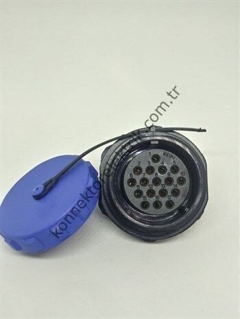 WEIPU SP2912/S17 17 Pin IP68 Plastik Kasa Panel Tipi Dişi Su Geçirmez Konnektör
