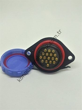WEIPU SP2913/S17 17 Pin IP68 Plastik Kasa Panel Tipi Dişi Su Geçirmez Konnektör