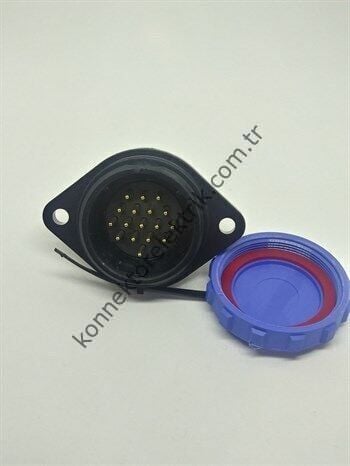 WEIPU SP2913/P17 17 Pin IP68 Plastik Kasa Panel Tipi Erkek Su Geçirmez Konnektör