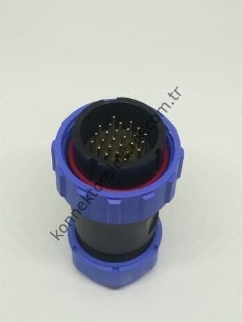 WEIPU SP2910/P26 26 Pin IP68 Plastik Kasa Kablo Tipi Erkek Su Geçirmez Konnektör