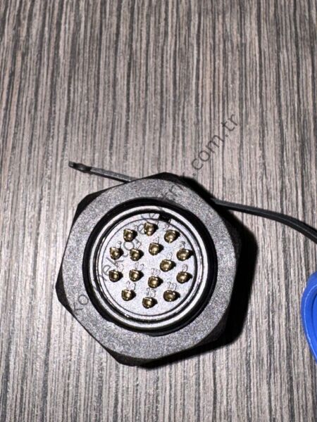 WEIPU SP2112/P15 15 Pin IP68 Plastik Kasa Panel Tipi Erkek Su Geçirmez Konnektör