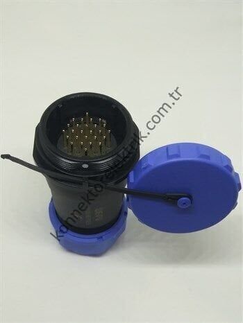 WEIPU SP2911/P26 26 Pin IP68 Plastik Kasa Karşıt Kablo Tipi Erkek Su Geçirmez Konnektör