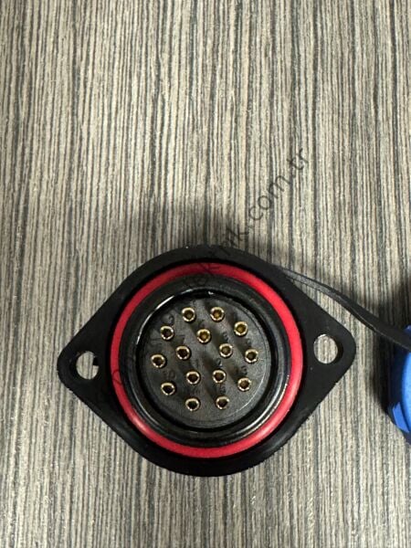 WEIPU SP2113/P15 15 Pin IP68 Plastik Kasa Panel Tipi Erkek Su Geçirmez Konnektör