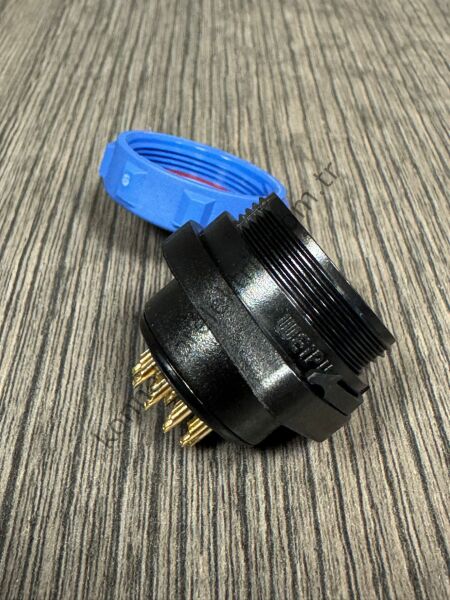 WEIPU SP2113/P15 15 Pin IP68 Plastik Kasa Panel Tipi Erkek Su Geçirmez Konnektör