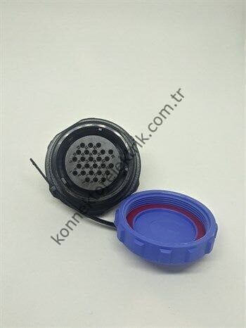 WEIPU SP2912/S26 26 Pin IP68 Plastik Kasa Panel Tipi Dişi Su Geçirmez Konnektör